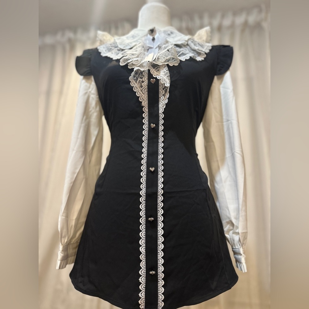 HoneyMikou HoneyPepper1X x Mikou Art “Momo” Black Women’s Medium Jfashion - Picture 2 of 11